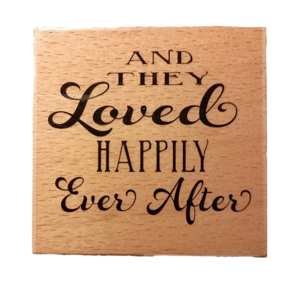 Studio Other - "And they Loved‎ happily ever after" stamp SKUH115